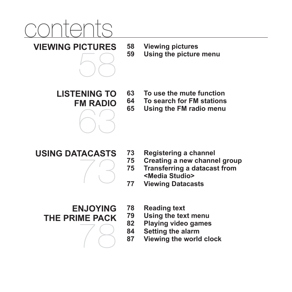 Samsung YP-S3JAB-XAA User Manual | Page 9 / 101