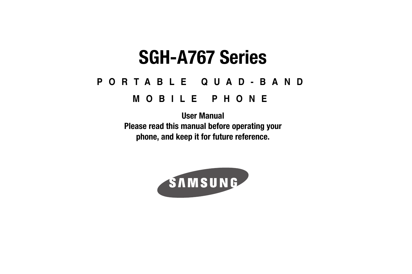 Samsung SGH-A767LBAATT User Manual | 164 pages