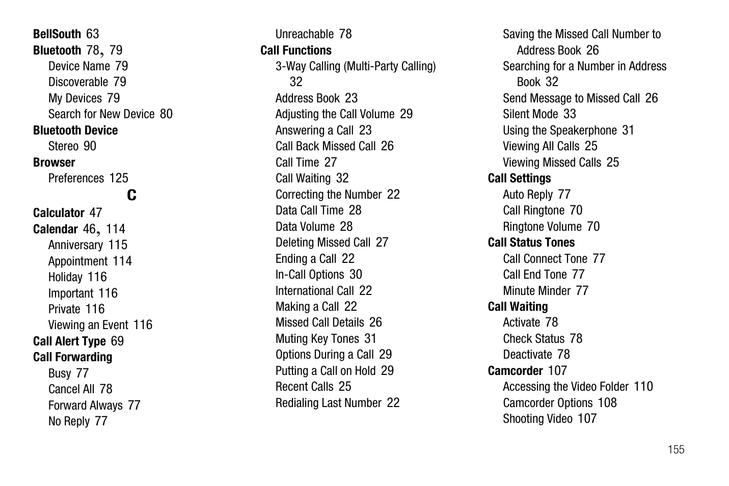 Samsung SGH-A767LBAATT User Manual | Page 159 / 164