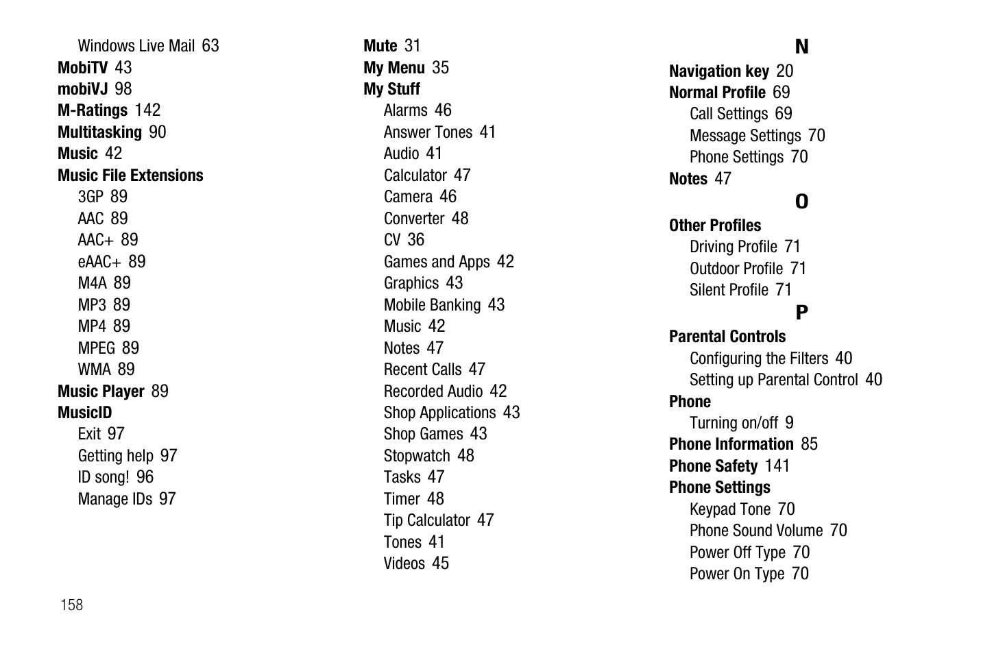 Samsung SGH-A767LBAATT User Manual | Page 162 / 164
