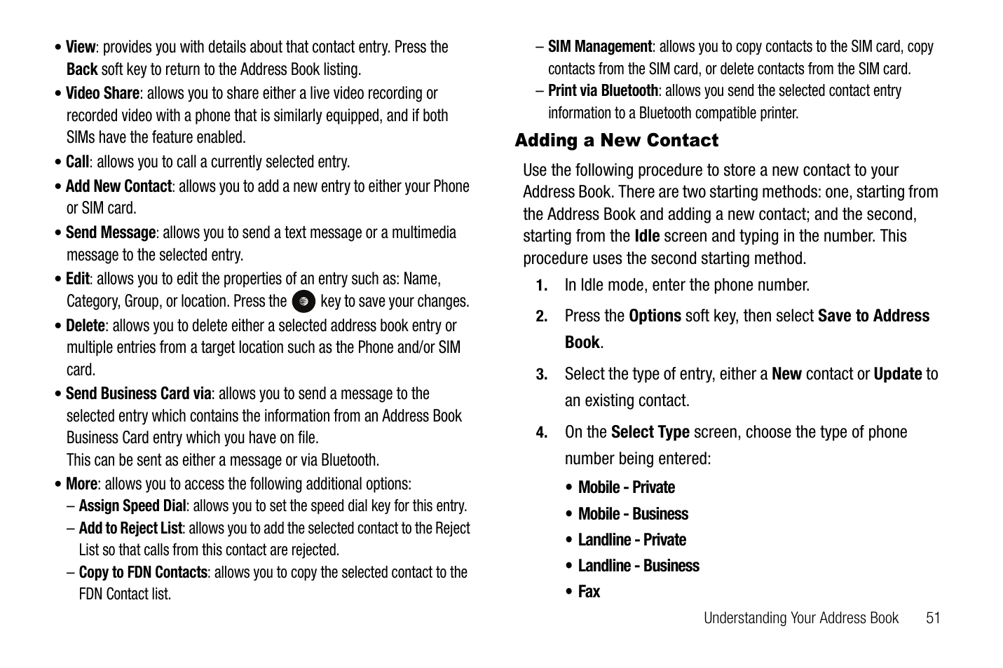 Adding a new contact | Samsung SGH-A767LBAATT User Manual | Page 55 / 164