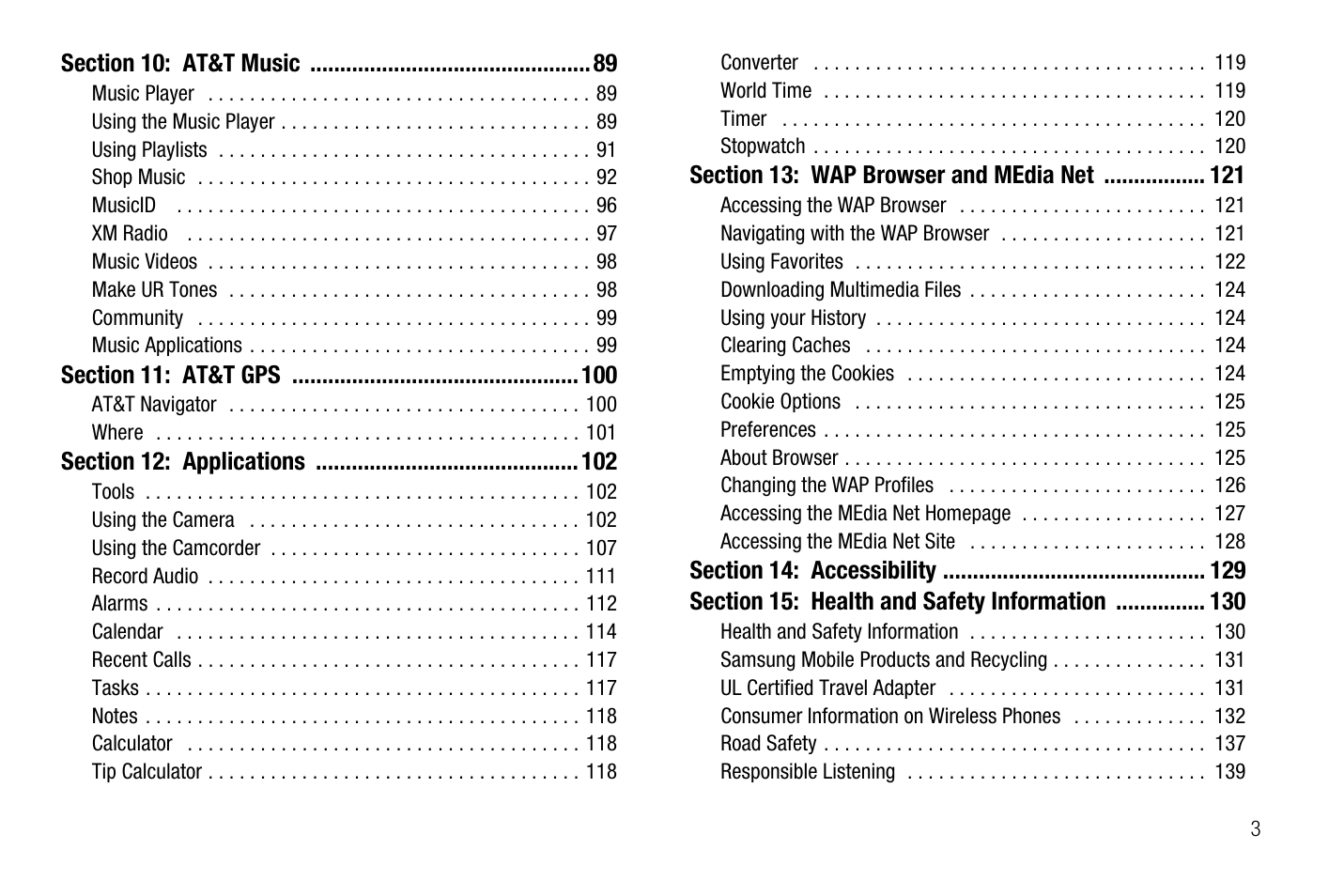 Samsung SGH-A767LBAATT User Manual | Page 7 / 164