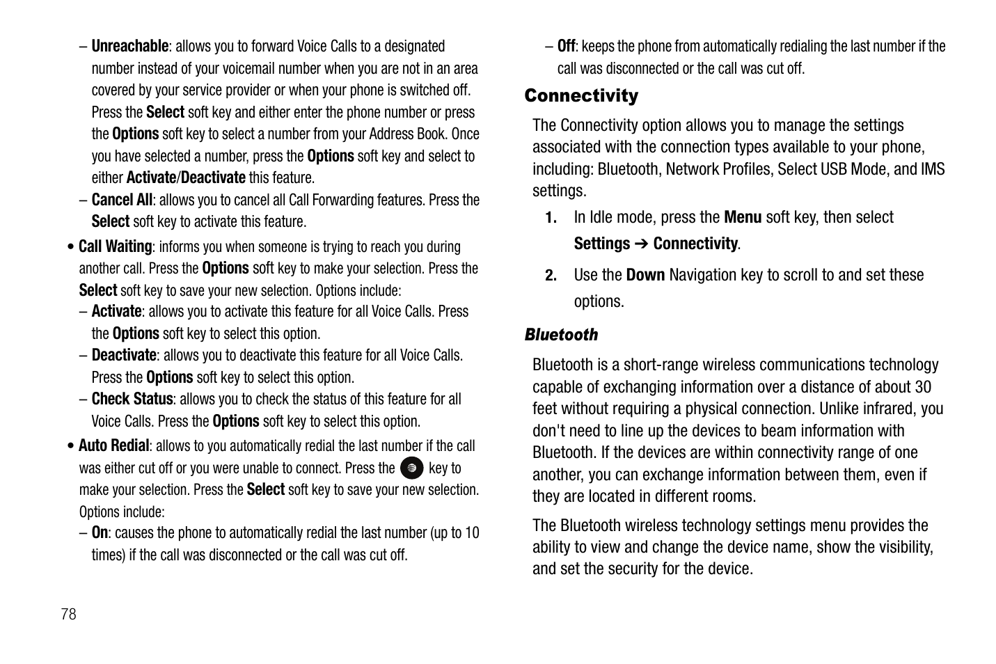 Connectivity | Samsung SGH-A767LBAATT User Manual | Page 82 / 164