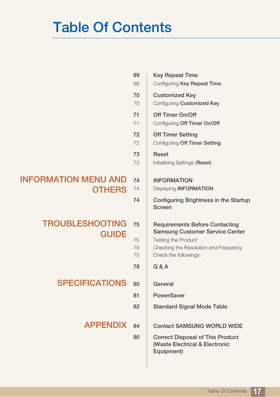 Samsung LS22A650SEV-ZA User Manual | Page 17 / 94