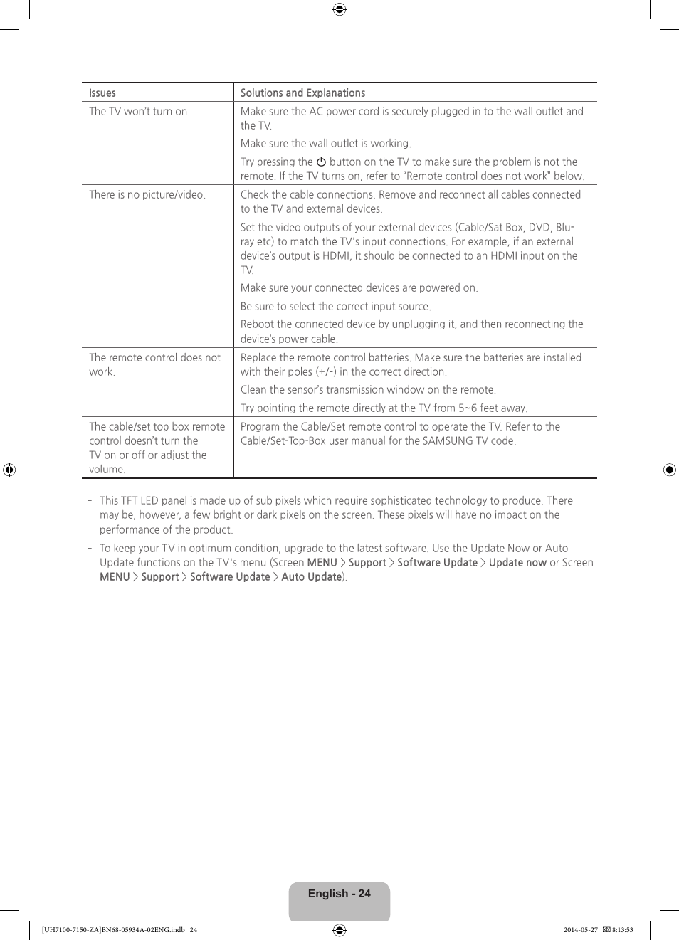 Samsung UN55H7150AFXZA User Manual | Page 24 / 40