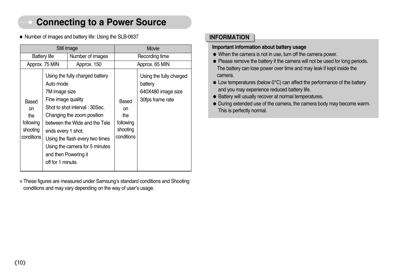 Connecting to a power source | Samsung EC-L77ZZBBA-AU User Manual | Page 11 / 98