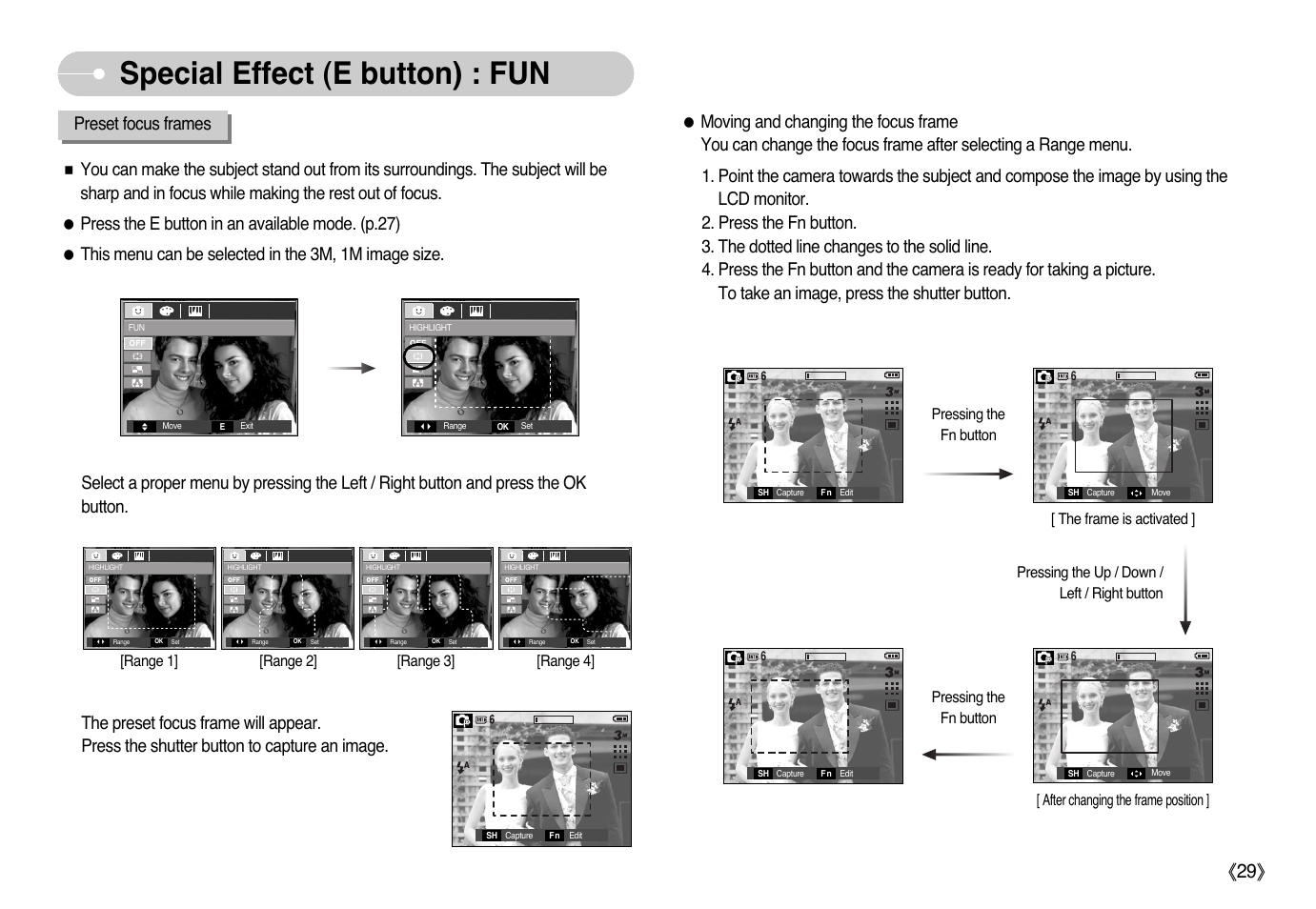 Special effect (e button) : fun | Samsung EC-L77ZZBBA-AU User Manual | Page 30 / 98