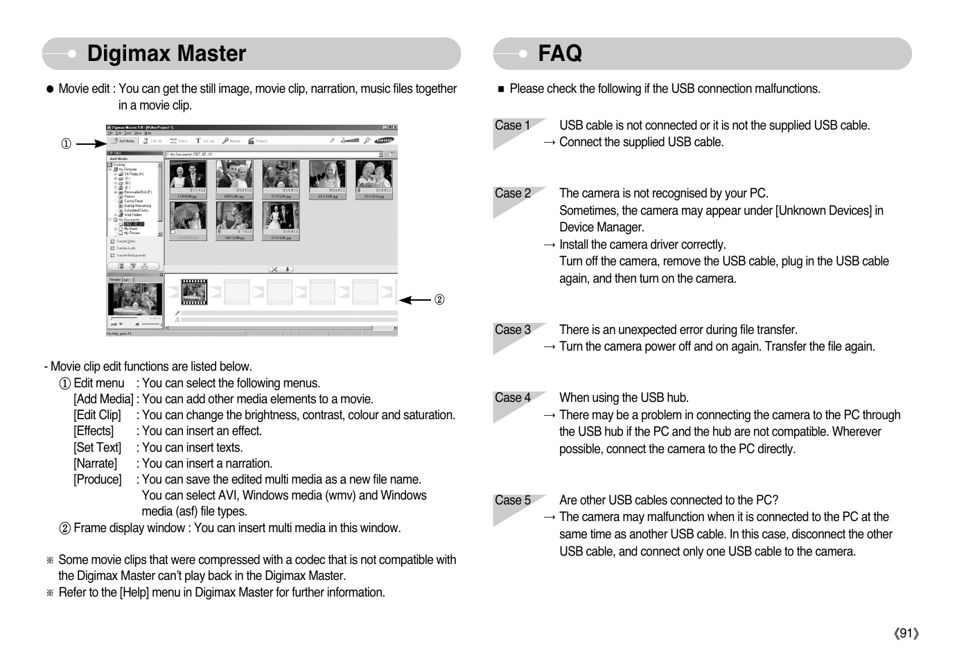 Faq digimax master | Samsung EC-L77ZZBBA-AU User Manual | Page 92 / 98