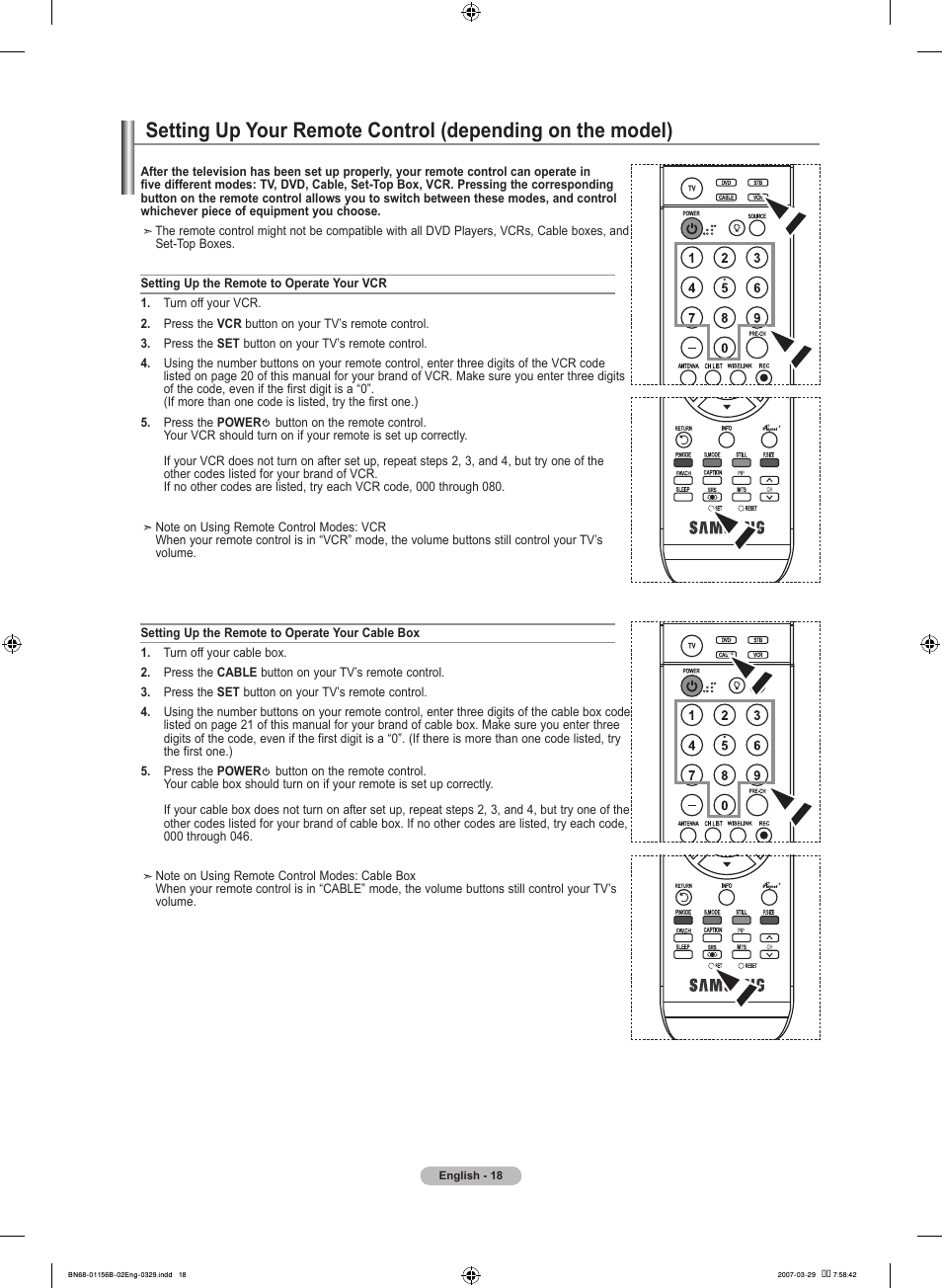 Samsung LNT2353HX-XAA User Manual | Page 20 / 191