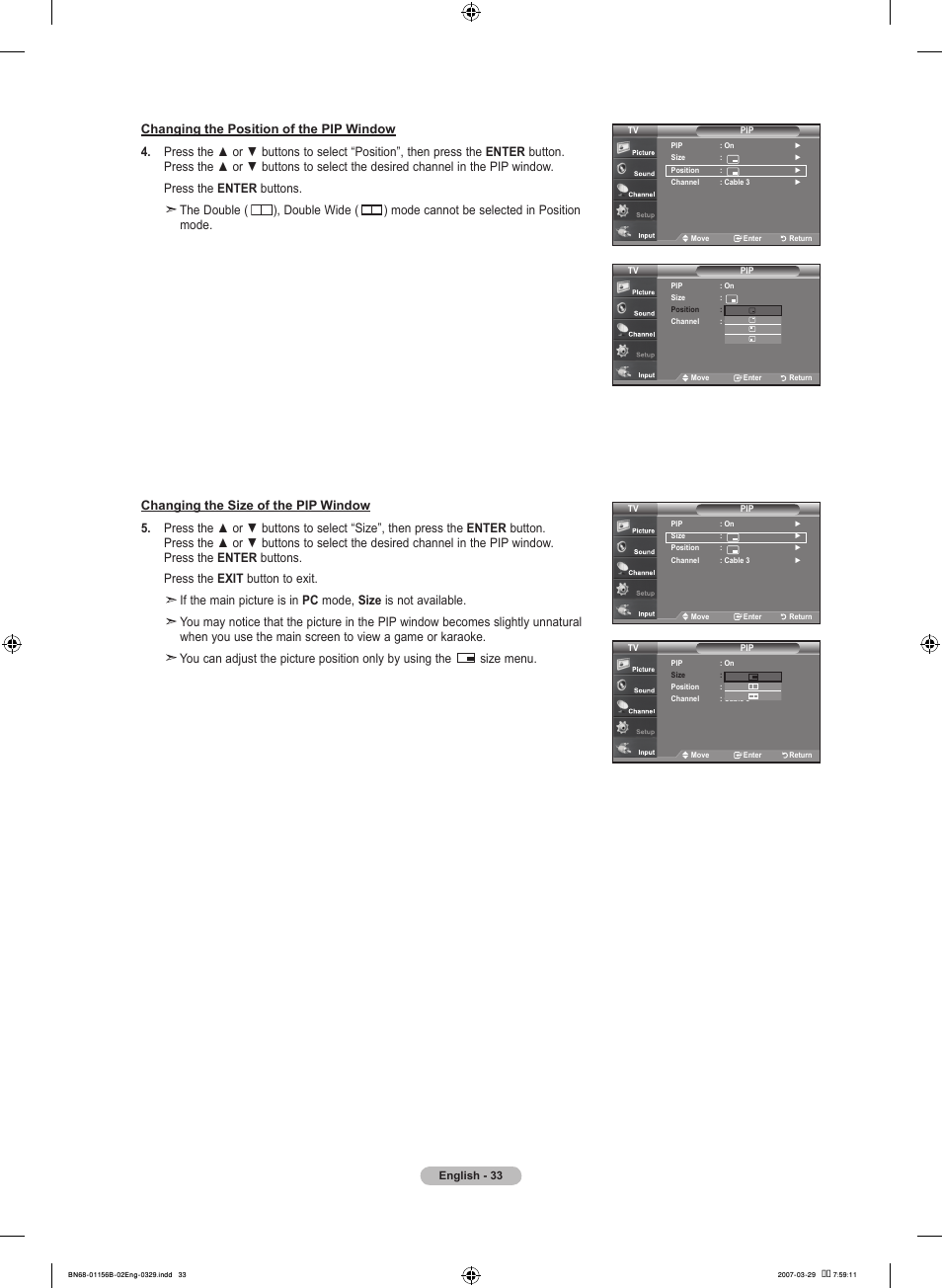 Samsung LNT2353HX-XAA User Manual | Page 35 / 191