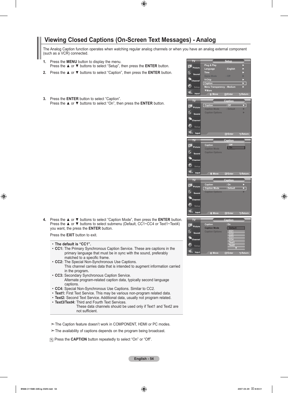 Samsung LNT2353HX-XAA User Manual | Page 56 / 191