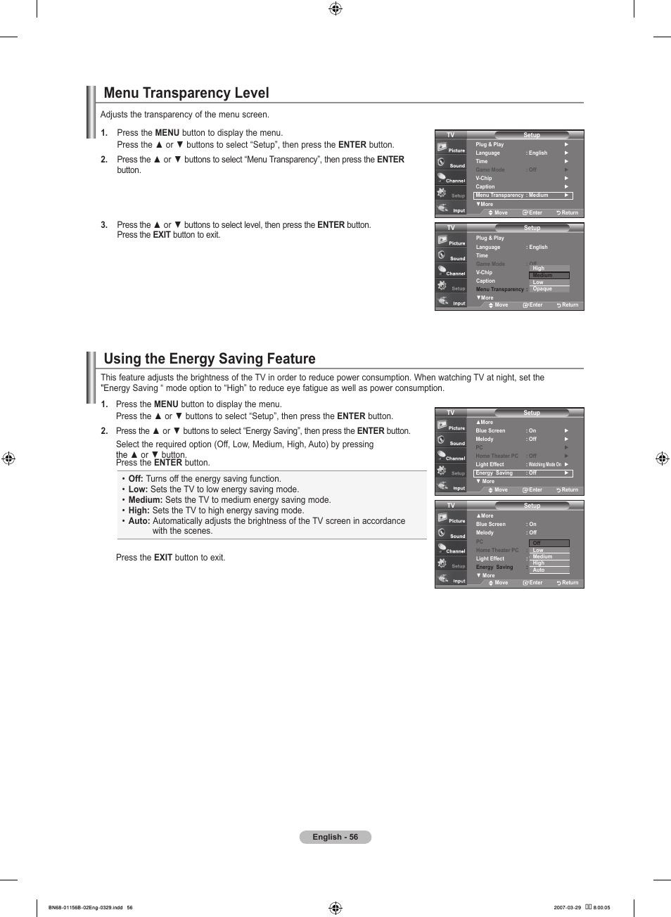 Samsung LNT2353HX-XAA User Manual | Page 58 / 191