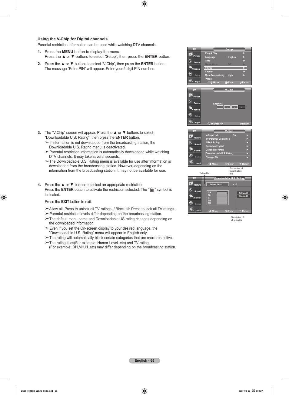 Samsung LNT2353HX-XAA User Manual | Page 67 / 191
