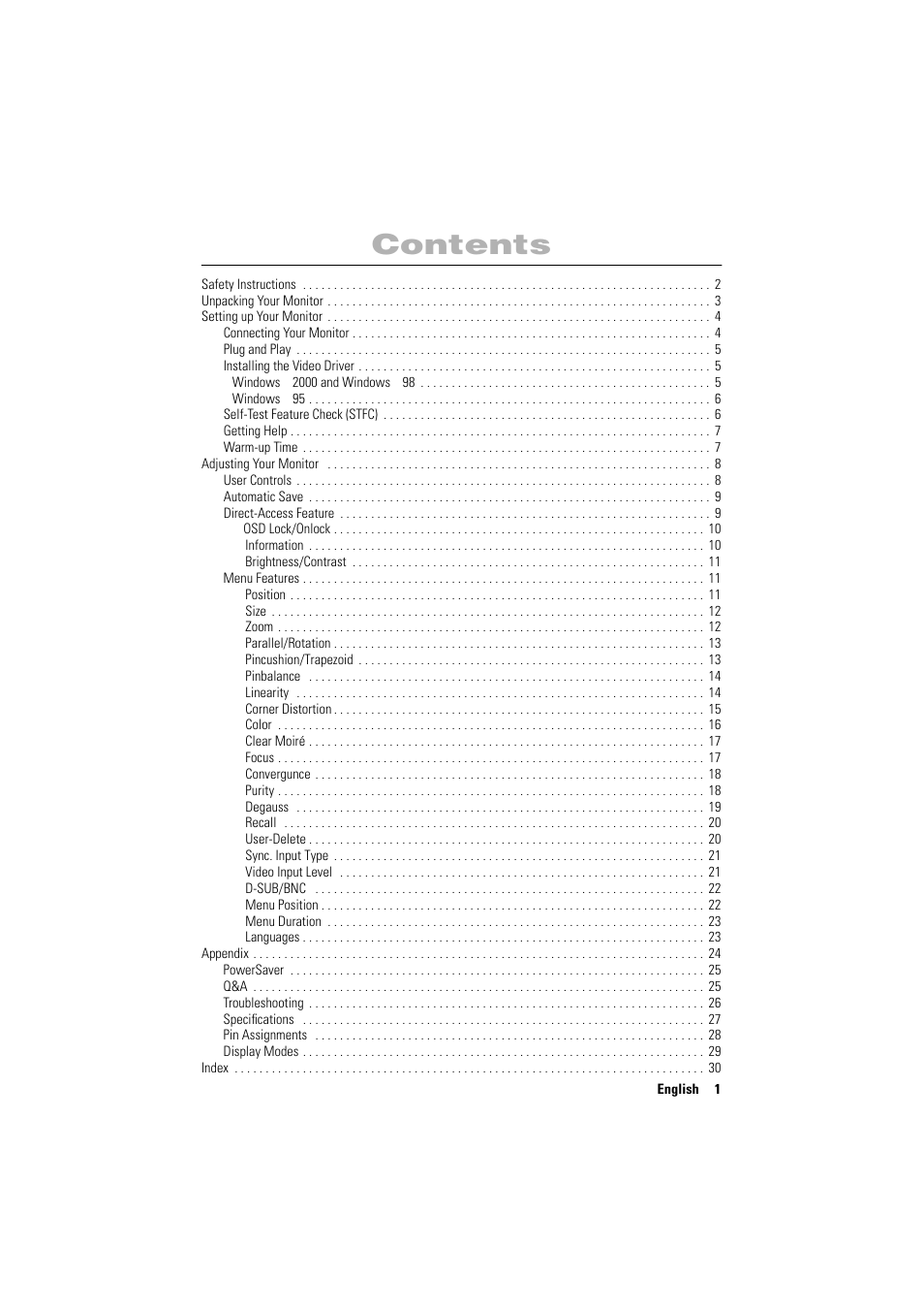 Samsung PG17NSBU-ADC User Manual | Page 3 / 35