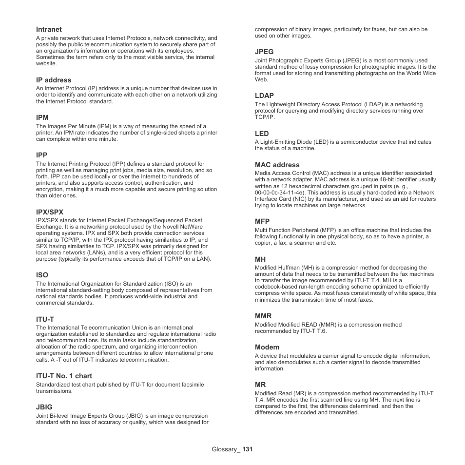 Samsung SCX-5935NX-XAA User Manual | Page 131 / 133
