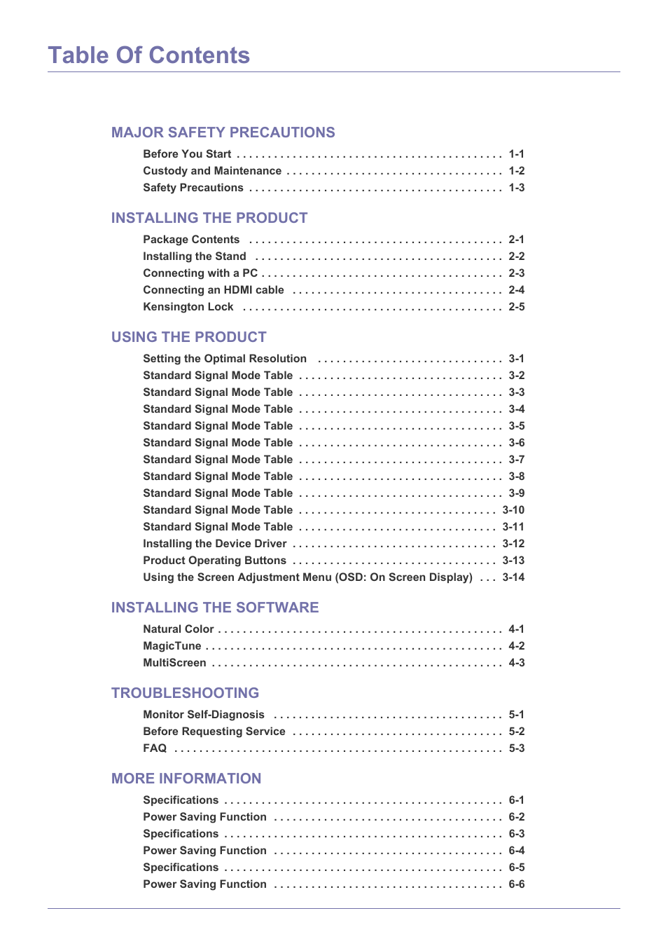 Samsung LS24B5HVFH-ZA User Manual | Page 2 / 77