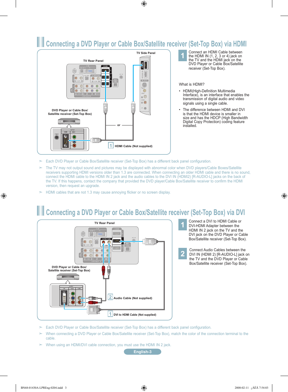 Samsung LN46A650A1FXZA User Manual | Page 3 / 12