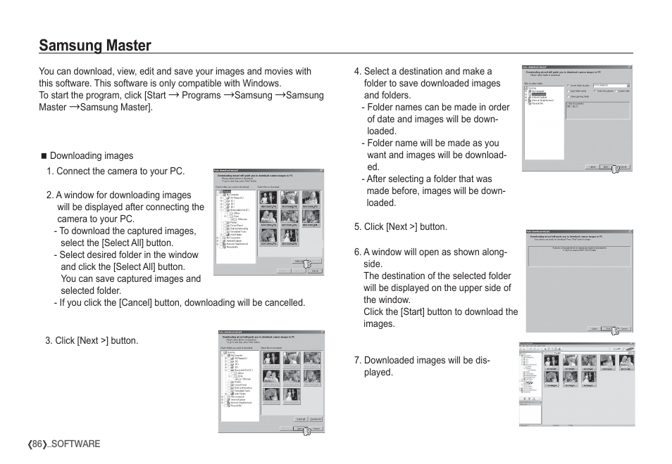 Samsung master | Samsung EC-S1050SDA-DE User Manual | Page 87 / 94