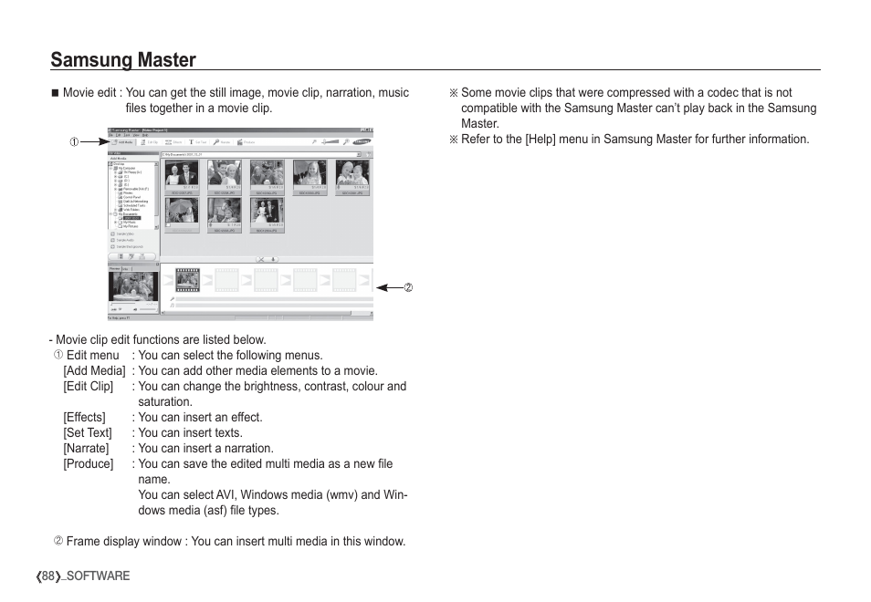 Samsung master | Samsung EC-S1050SDA-DE User Manual | Page 89 / 94