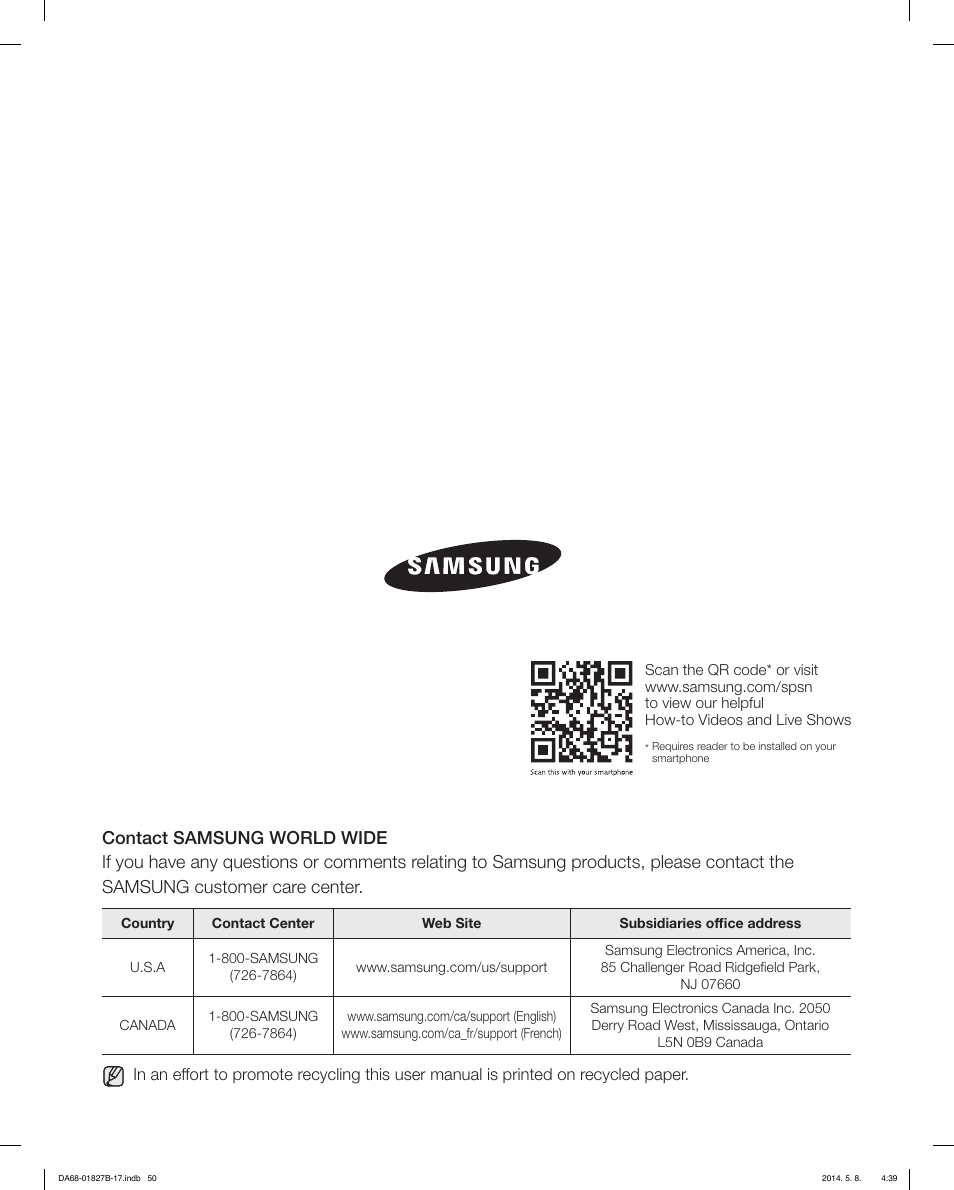 Samsung RFG237AAWP-XAA User Manual | Page 50 / 100
