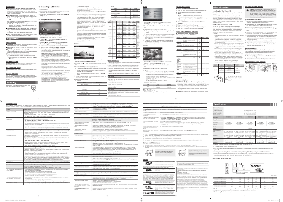 Samsung UN55EH6000FXZA User Manual | Page 2 / 2