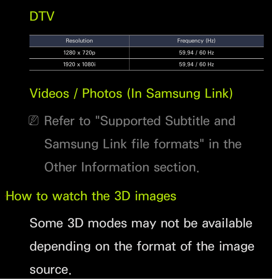 Videos / photos (in samsung link) | Samsung UN55FH6200FXZA User Manual | Page 280 / 678