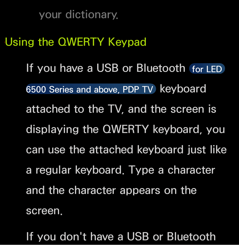 Your dictionary | Samsung UN55FH6200FXZA User Manual | Page 299 / 678