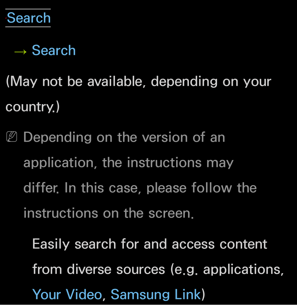 Search | Samsung UN55FH6200FXZA User Manual | Page 353 / 678
