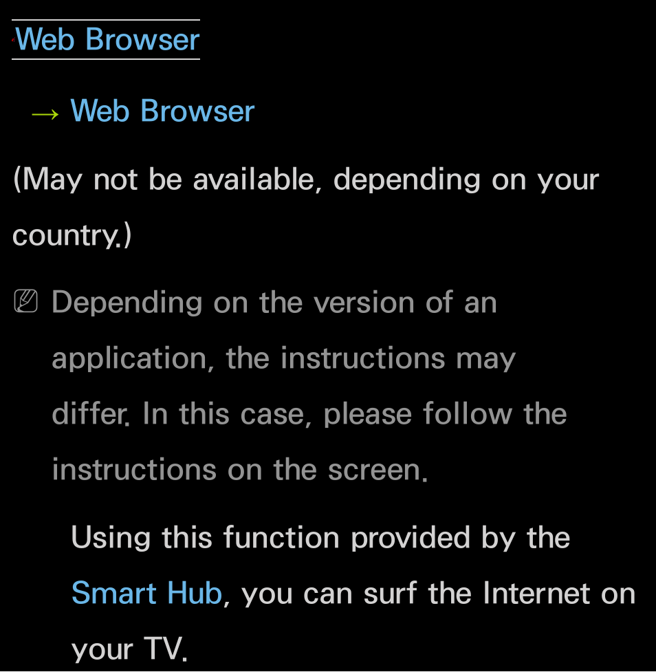 Web browser | Samsung UN55FH6200FXZA User Manual | Page 457 / 678