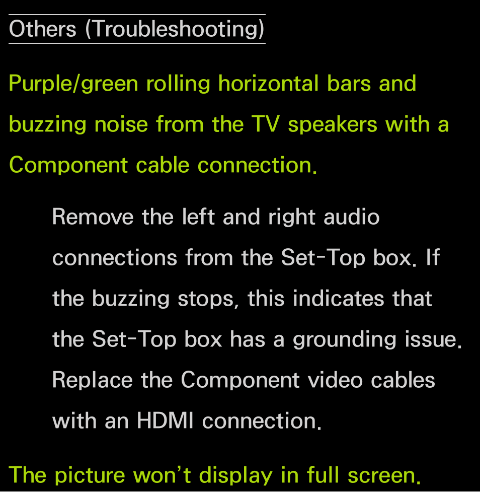 Others (troubleshooting) | Samsung UN55FH6200FXZA User Manual | Page 634 / 678