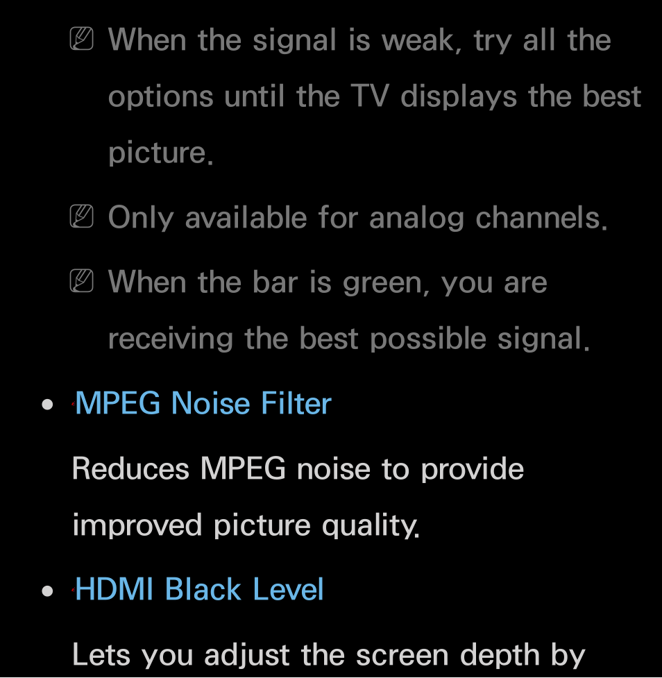 Only available for analog channels | Samsung UN55FH6200FXZA User Manual | Page 84 / 678