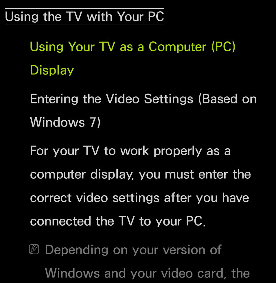 Using the tv with your pc | Samsung UN55FH6200FXZA User Manual | Page 90 / 678