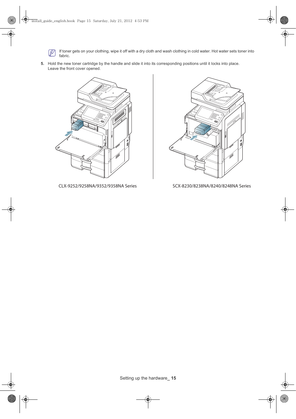 Samsung SCX-8240NA-XAA User Manual | Page 16 / 61