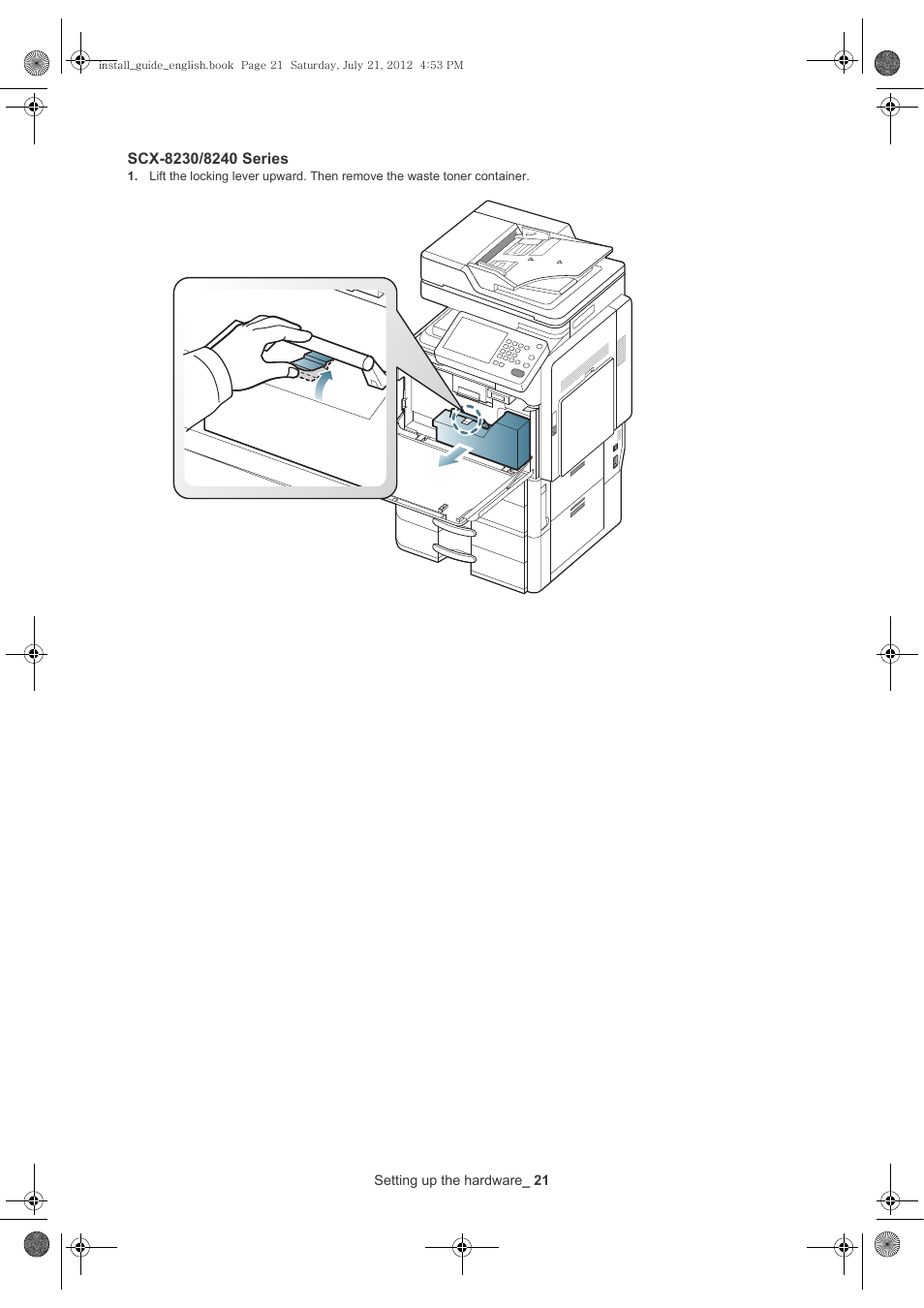 Scx-8230/8240 series | Samsung SCX-8240NA-XAA User Manual | Page 22 / 61