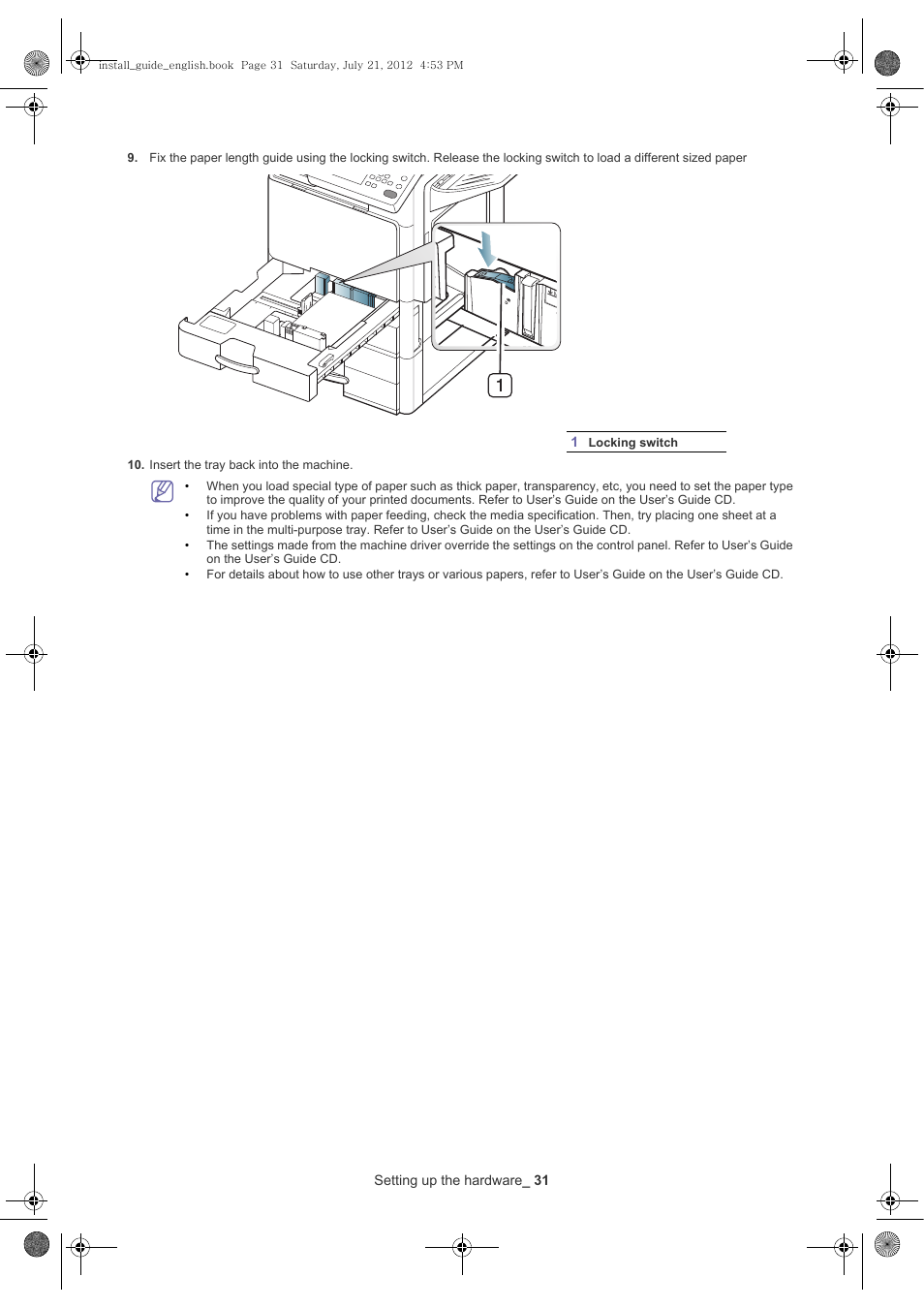 Samsung SCX-8240NA-XAA User Manual | Page 32 / 61
