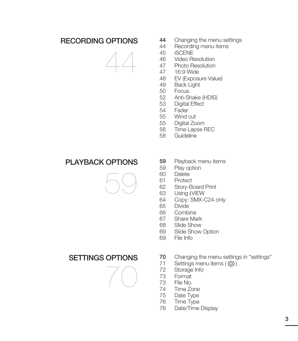 Samsung SMX-C20RN-XAA User Manual | Page 17 / 125