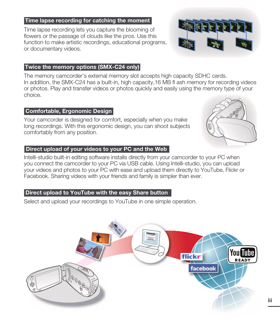 Samsung SMX-C20RN-XAA User Manual | Page 3 / 125