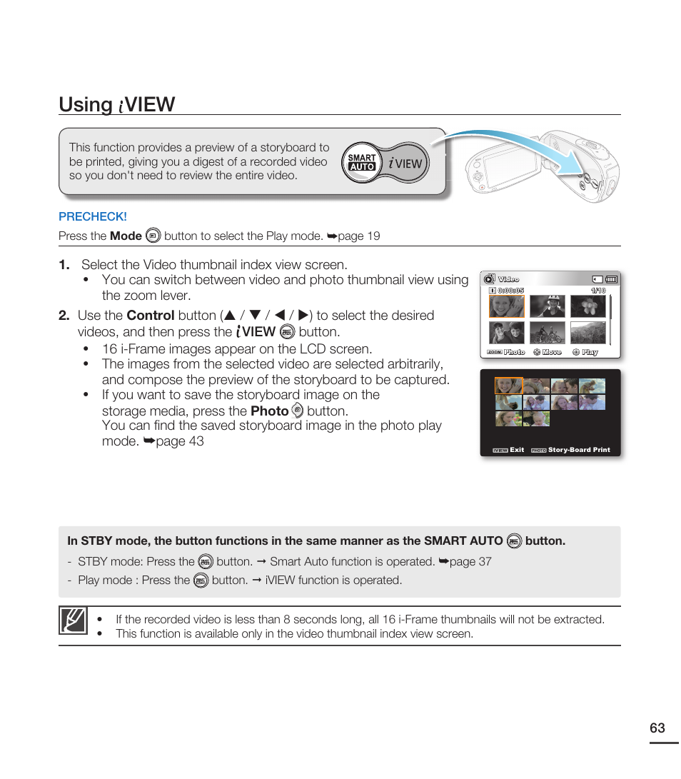 Using iview, Using view | Samsung SMX-C20RN-XAA User Manual | Page 77 / 125