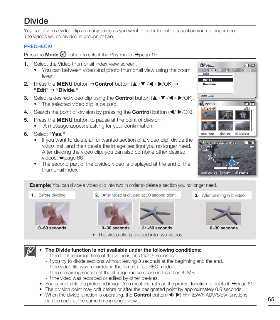 Divide | Samsung SMX-C20RN-XAA User Manual | Page 79 / 125