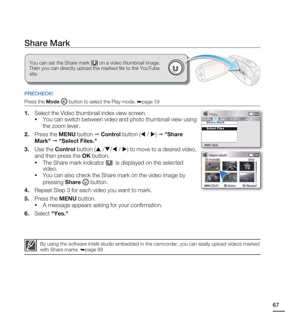 Share mark, Share m ark | Samsung SMX-C20RN-XAA User Manual | Page 81 / 125