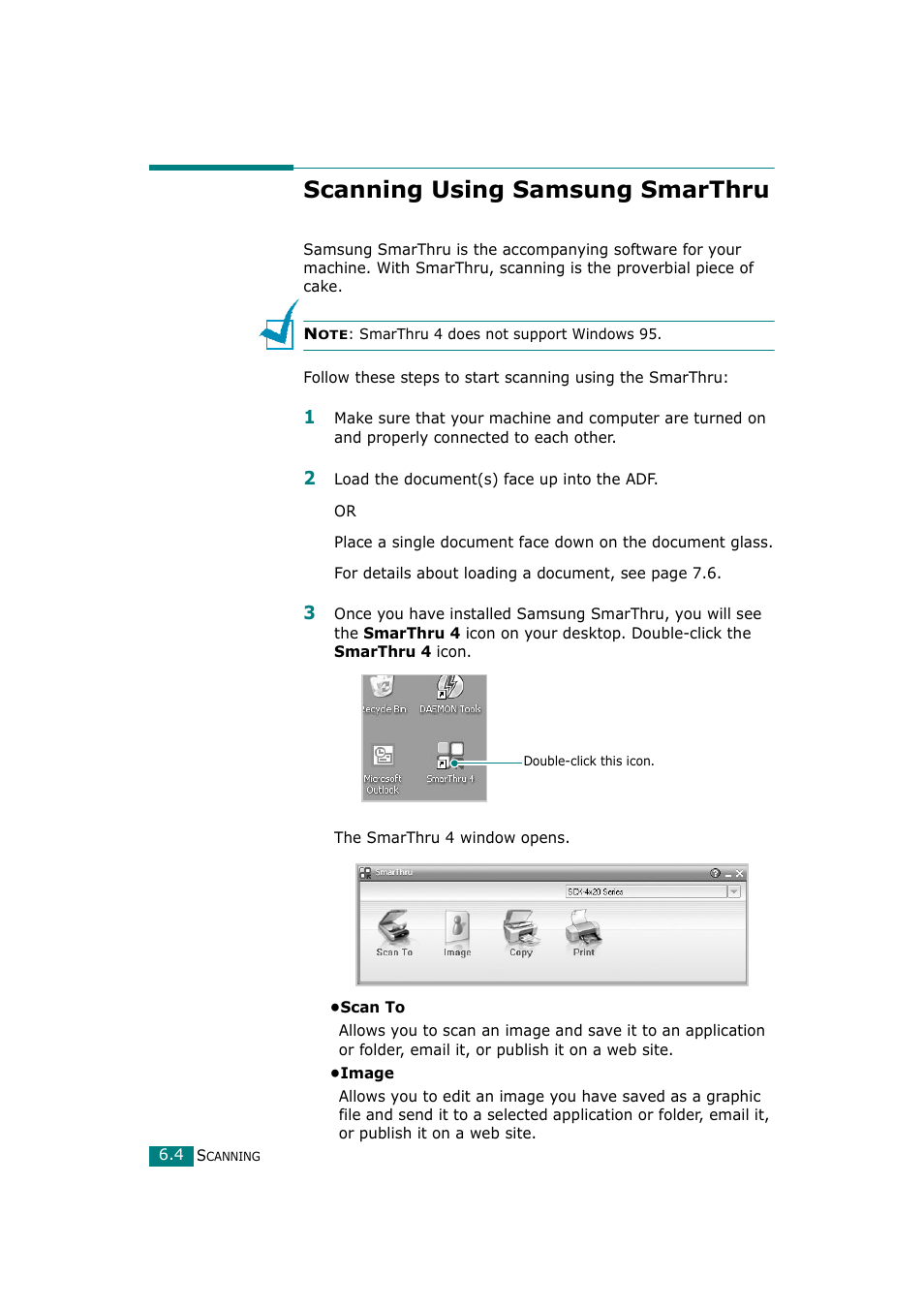 Scanning using samsung smarthru | Samsung SCX-4720F-XIP User Manual | Page 131 / 322
