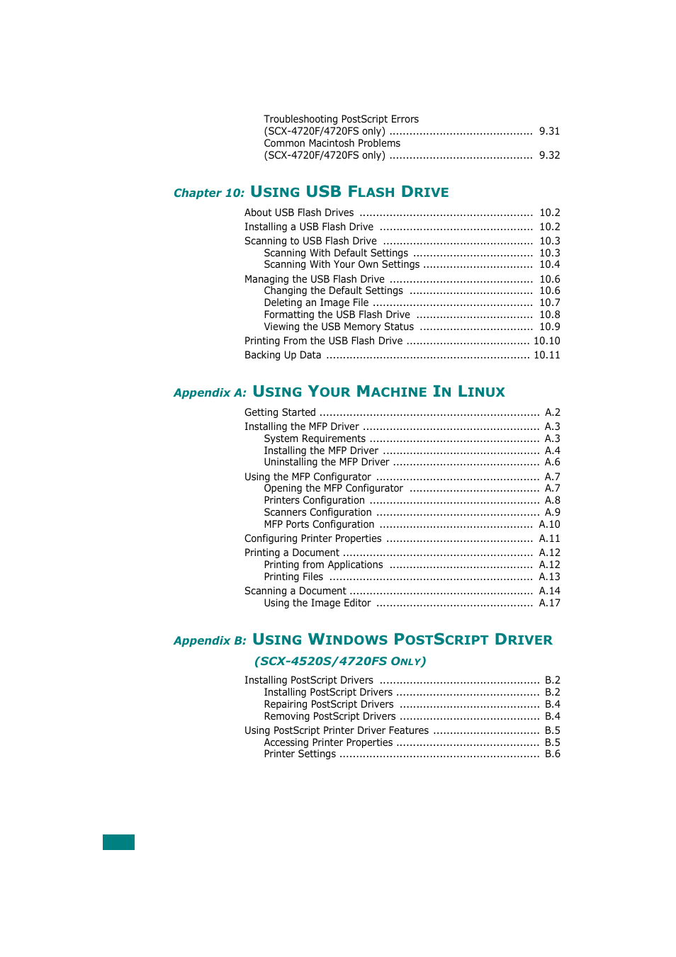 Usb f | Samsung SCX-4720F-XIP User Manual | Page 9 / 322