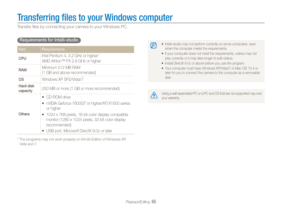 Transferring files to your windows computer | Samsung EC-PL20ZZBPSUS User Manual | Page 66 / 106