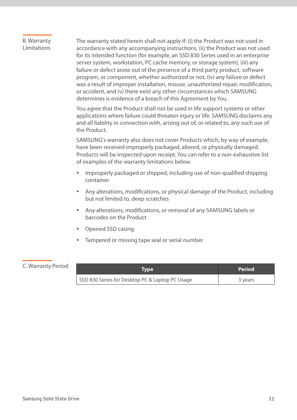 Samsung MZ-7PC512D-AM User Manual | Page 11 / 14