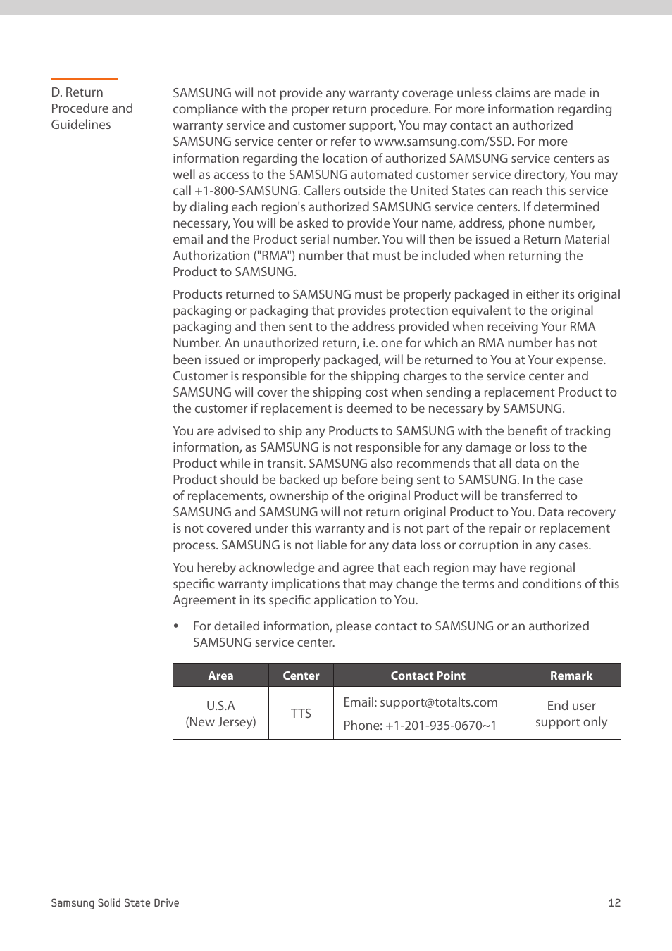 Samsung MZ-7PC512D-AM User Manual | Page 12 / 14