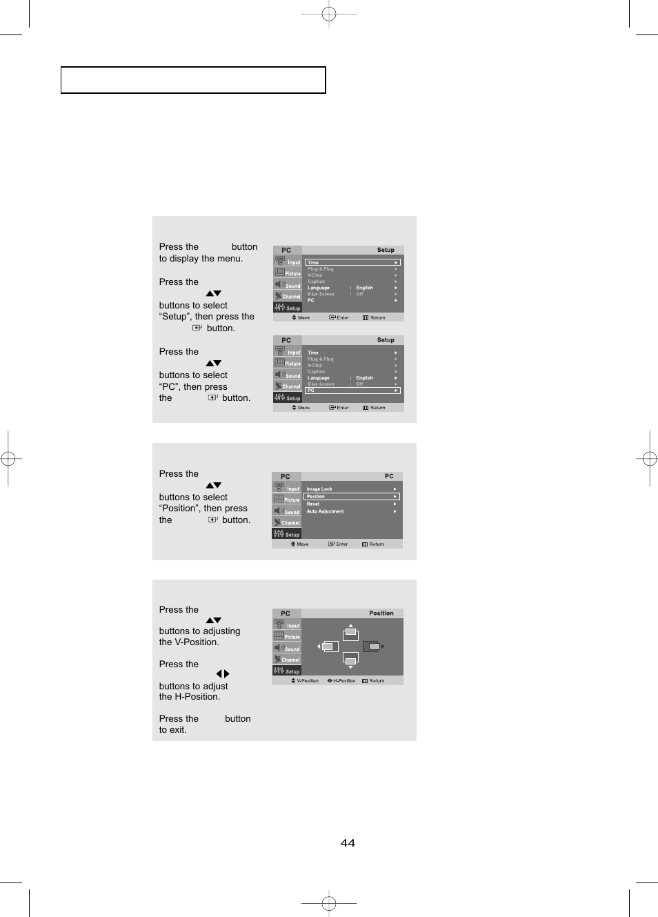 P c d | Samsung LTP1545X-XAA User Manual | Page 47 / 61