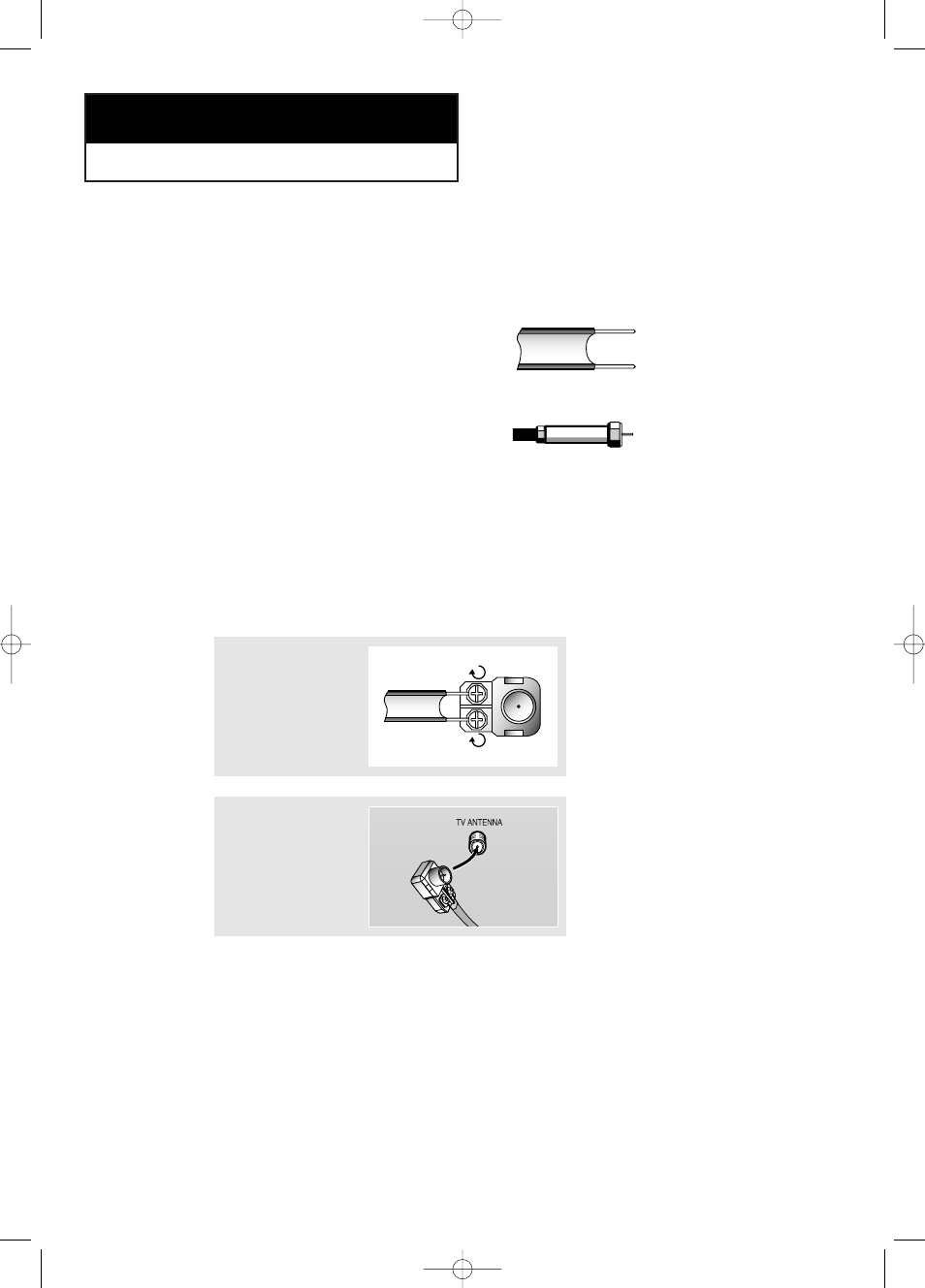 Connecting vhf and uhf antennas | Samsung LTP1545X-XAA User Manual | Page 9 / 61