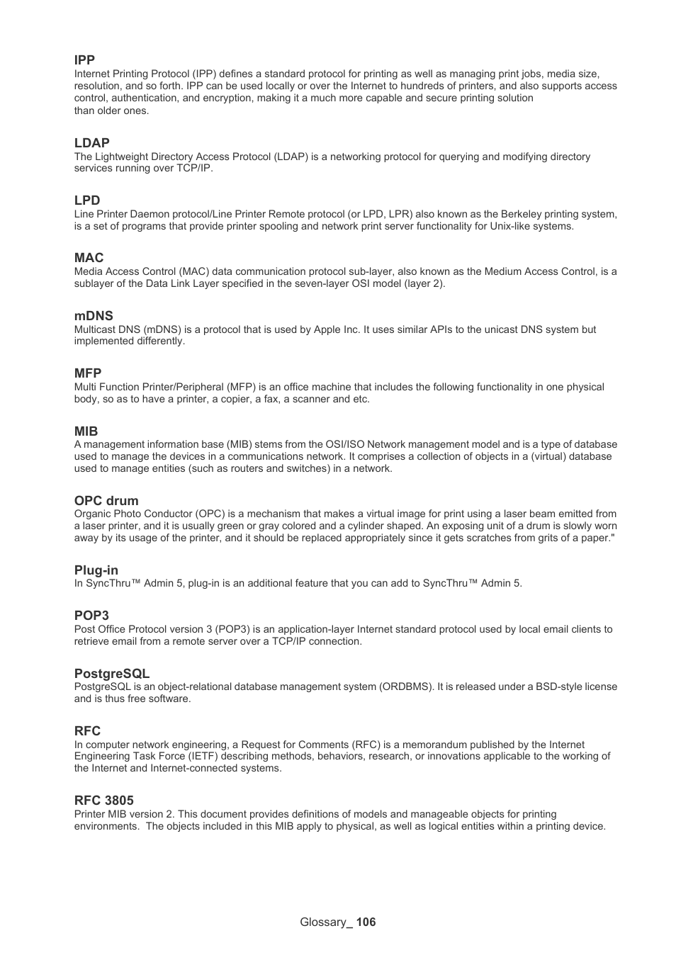 Samsung ML-3471ND-XAR User Manual | Page 106 / 111