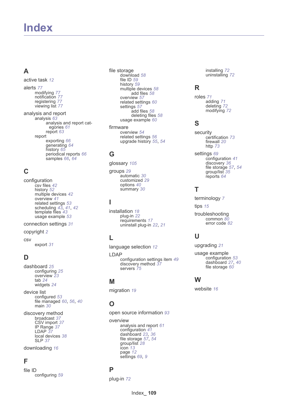 Index, Index/109 | Samsung ML-3471ND-XAR User Manual | Page 109 / 111