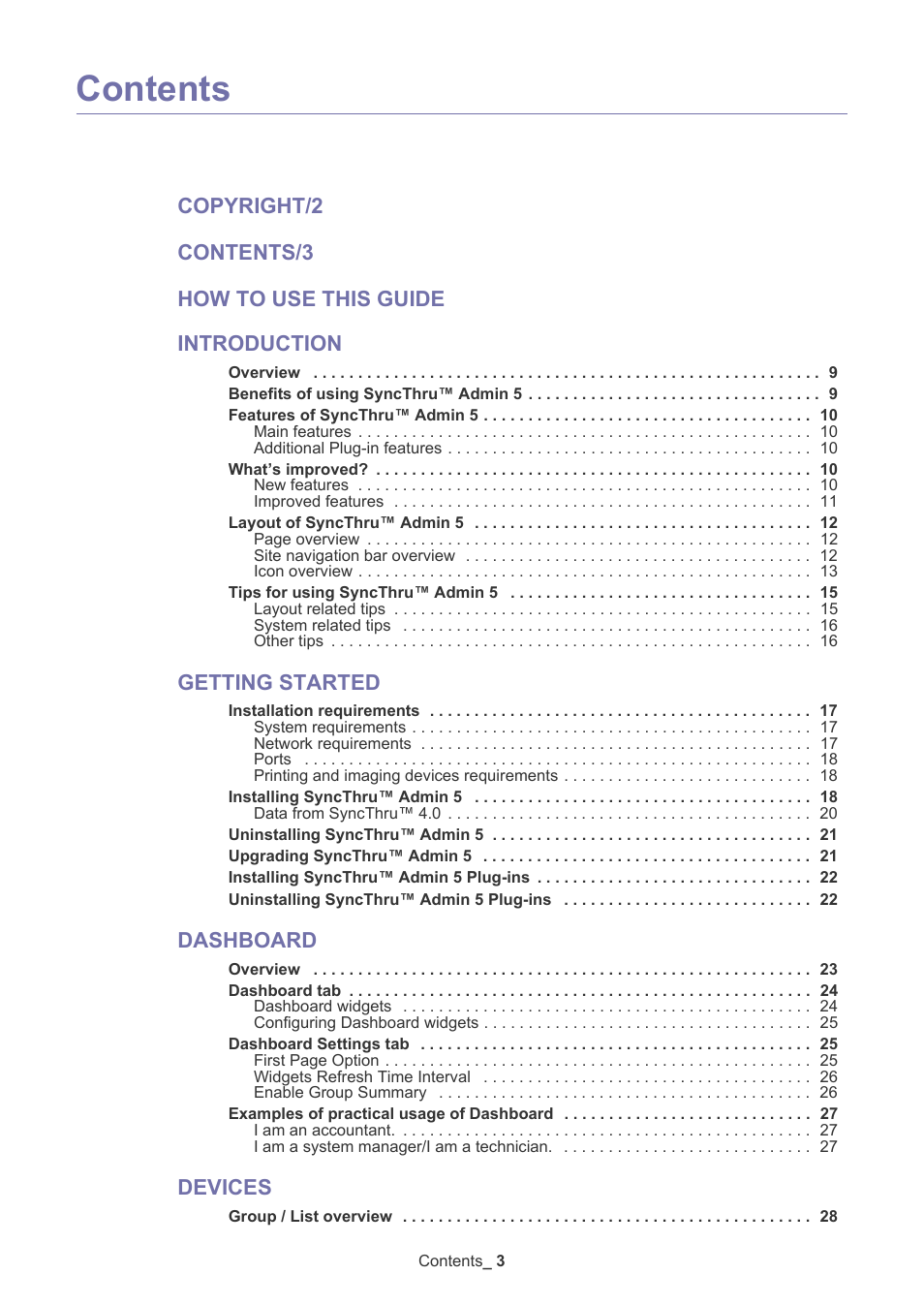 Samsung ML-3471ND-XAR User Manual | Page 3 / 111